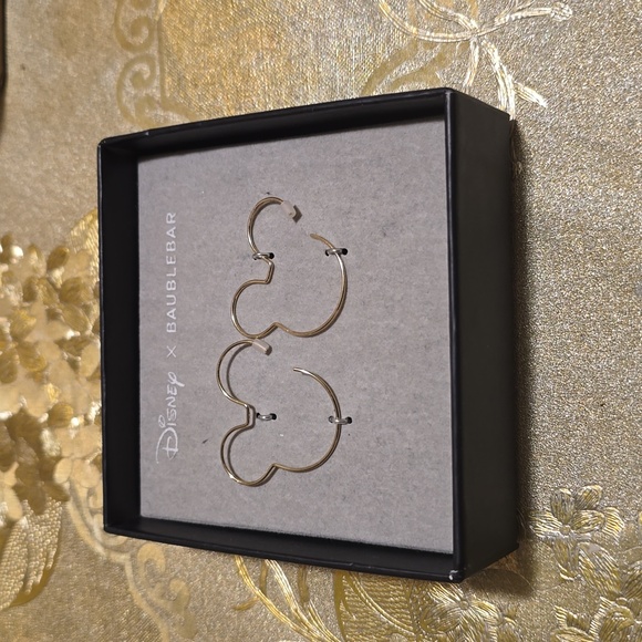 Disney x Baublebar Mickey Mouse Hoop Earrings - Picture 6 of 6
